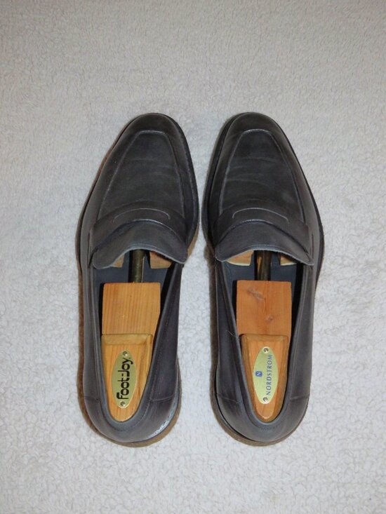 Berluti Andy Blue Leather Rubber Sole Loafers US 11 main image 5